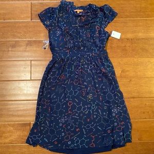 Science Print Oh Say Can Museum A Line Dress